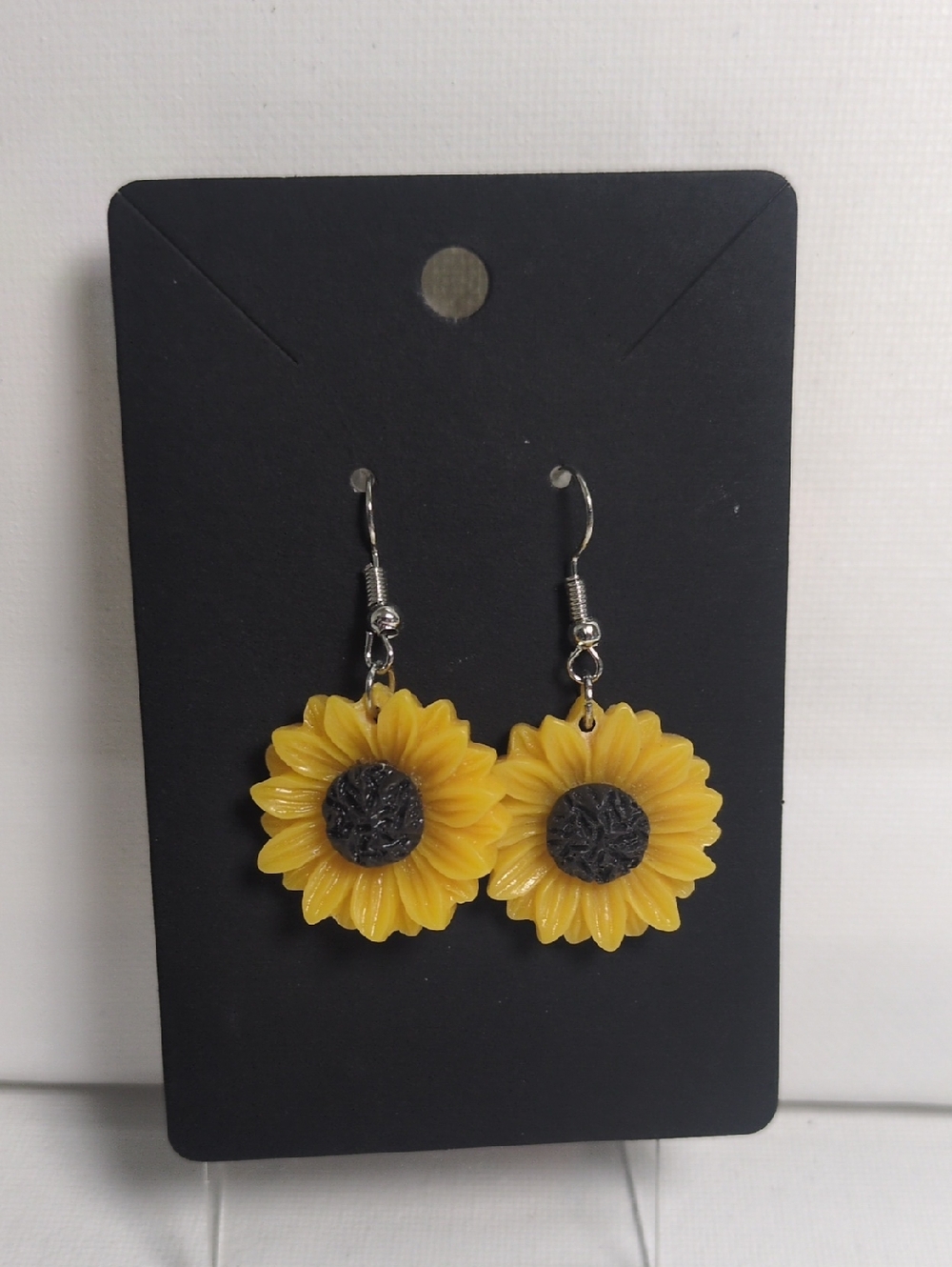 Yellow Sunflower Drop Earrings - Women Jewelry